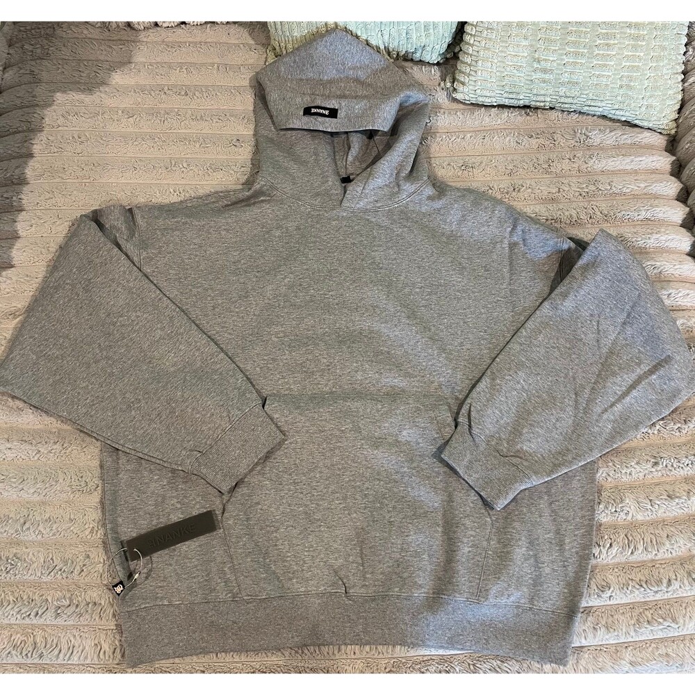 ANANKE Oversized Pullover Hoodie Gray 2XL New With Tags Unisex Streetwear